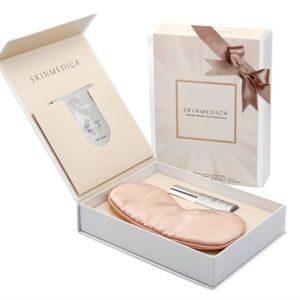SkinMedica Instant Bright Eye Cream and Eye Masks with a luxe sleep mask